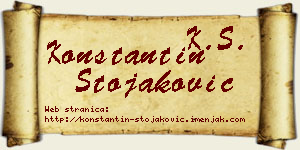 Konstantin Stojaković vizit kartica